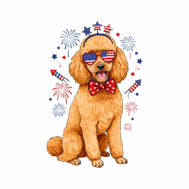 T-Shirt - Patriotic Dog Lover Graphic Tee — 3