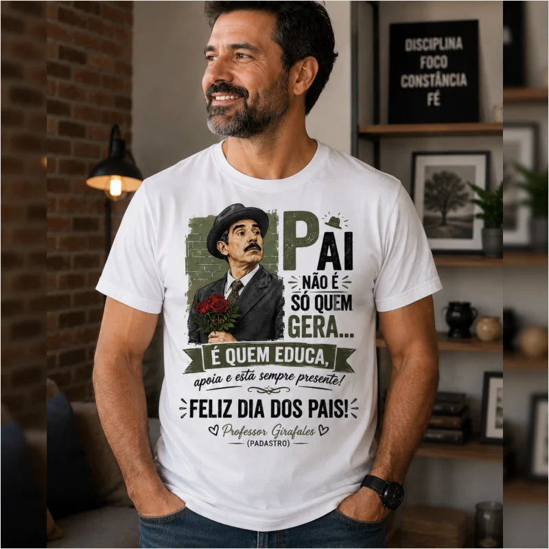 T-shirt - Father's Day - Feliz dia dos Pais - Professor Girafales