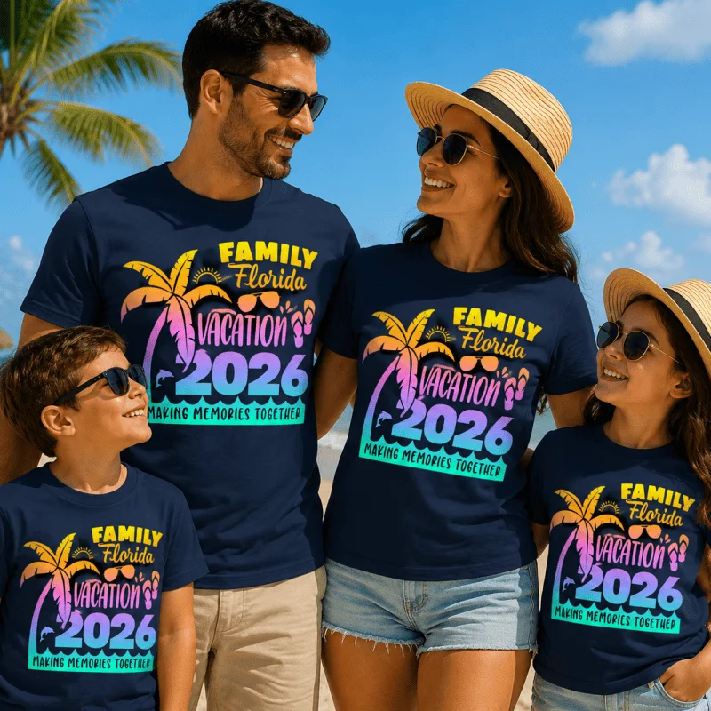 T-shirt - Vacation 2026 - Family Florida