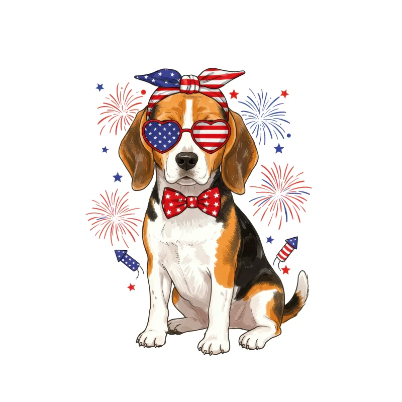 T-Shirt - America - Dog — alternate view