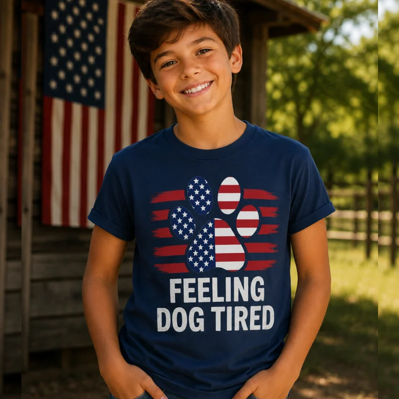 T-Shirt - Independence Day Doodle Dog T-Shirt