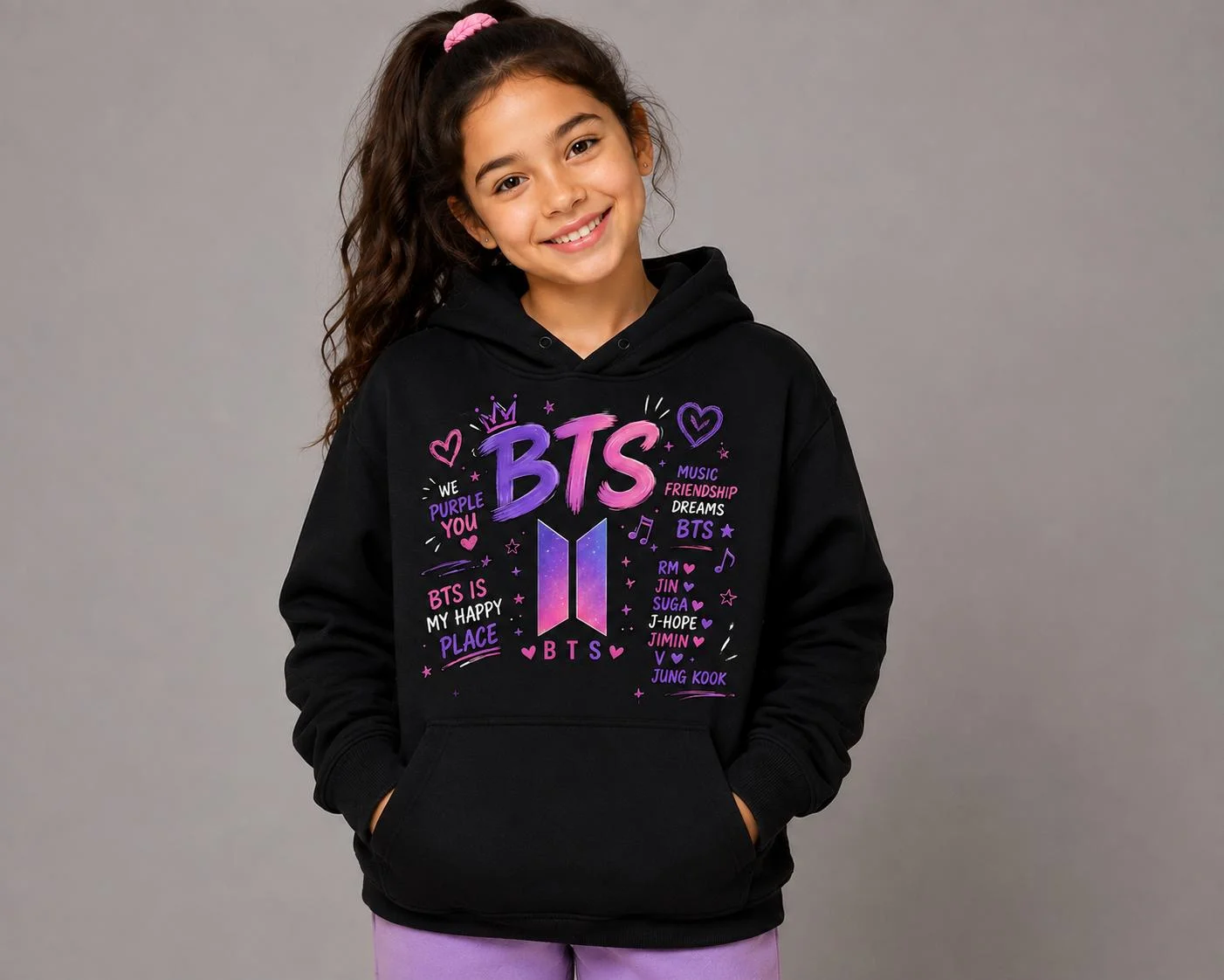 BTS Inspired Kids Hoodie