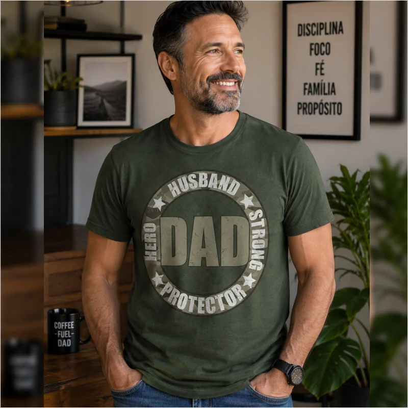 T-shirt - Father's Day - DAD Hero husband strong protector