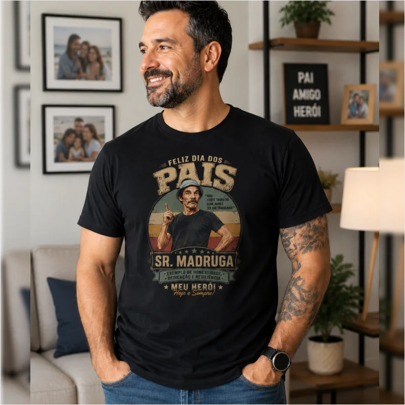 T-shirt - Father's Day - Feliz dia dos Pais - Sr Madruga
