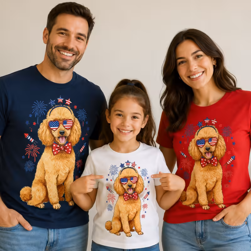 T-Shirt - Patriotic Dog Lover Graphic Tee