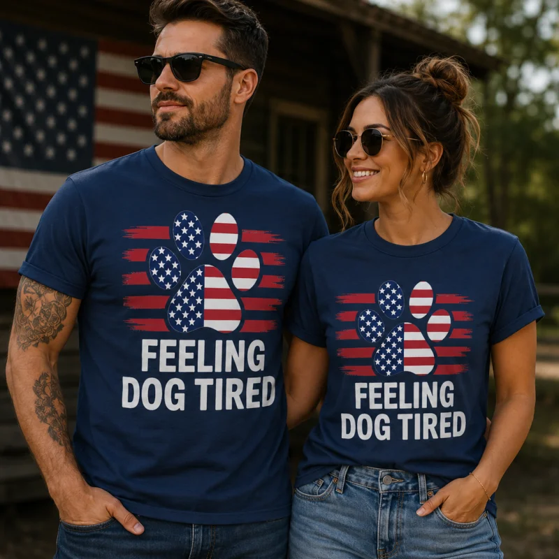 T-Shirt - Independence Day Doodle Dog T-Shirt — 3